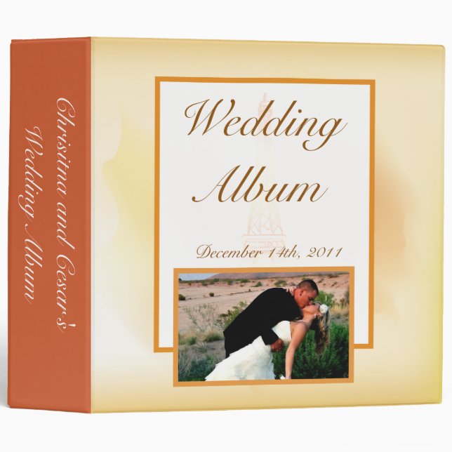 2.8" Photo Binder Paris Peach (Front/Spine)