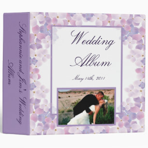 2.8" Photo Binder Purple Hydrangea