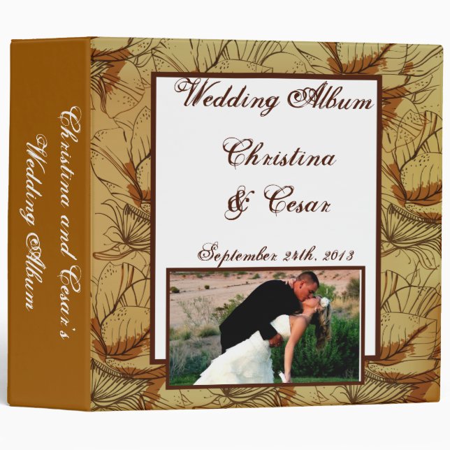 2.8" Photo Binder Western Cowgirl Hat/Boots Brown (Front/Spine)