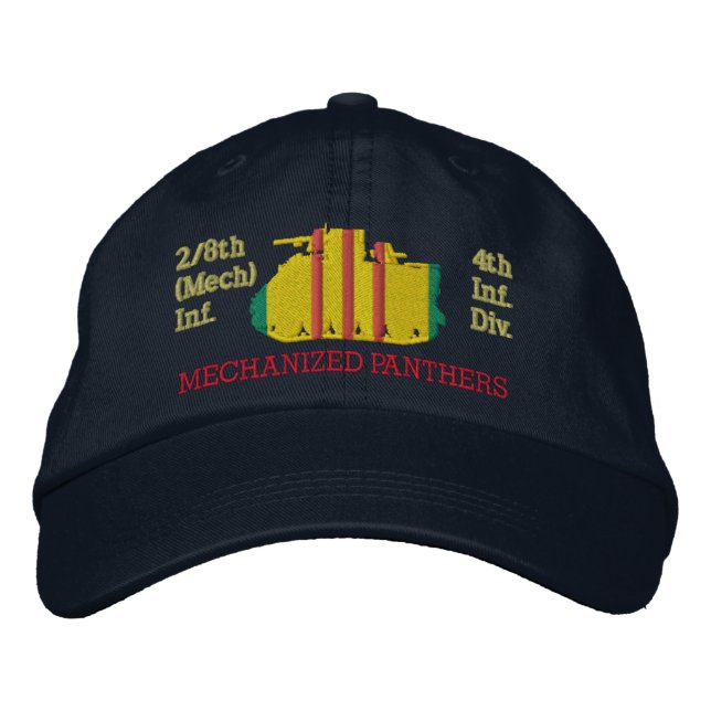 2/8th Infantry Vietnam M113 Track Embroidered Hat (Front)