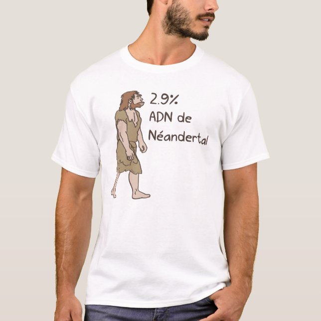2.9% Neanderthal French T-Shirt (Front)