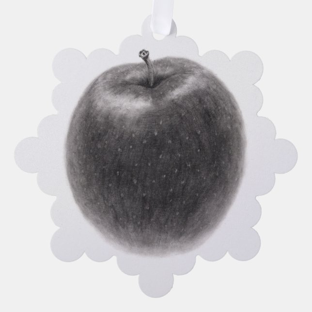 2 apples ornament card (Front)
