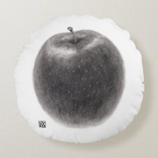 2 apples round pillow