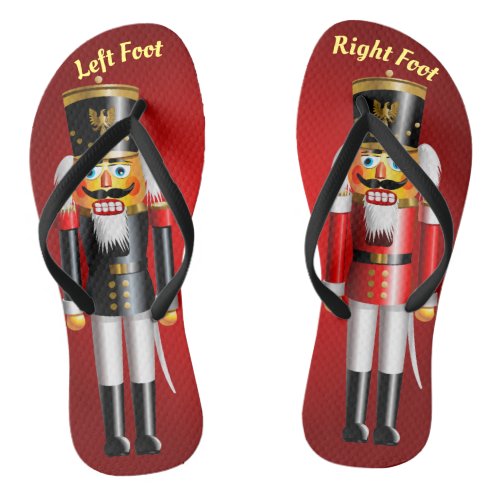 2 Authentic Nutcracker Toy Soldiers Flip Flops