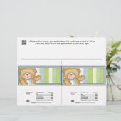 2 Baby Bear Shower Candy Bar Wrappers Party Favors (Standing Front)
