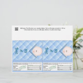 2 Baby Boy Shower Candy Bar Wrappers Party Favors (Standing Front)