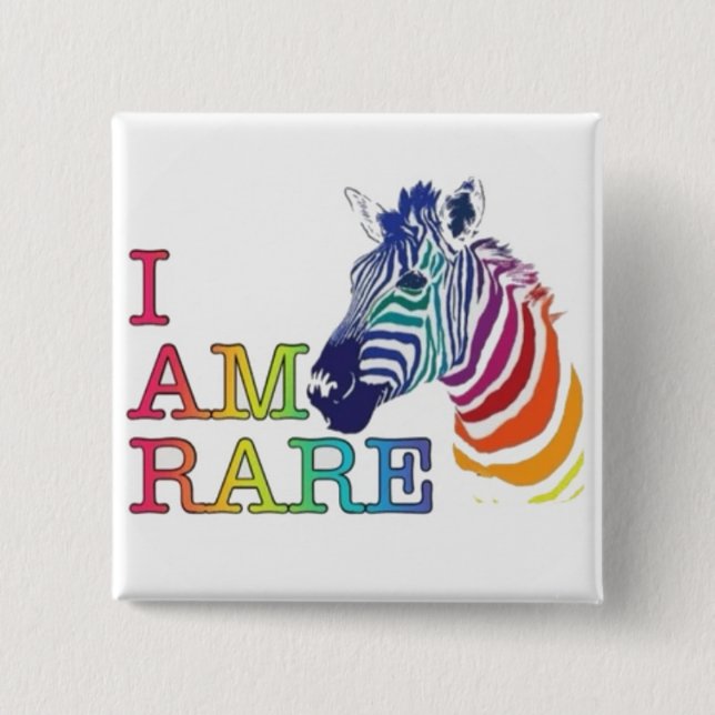 2" Badge - I Am Rare Button (Front)