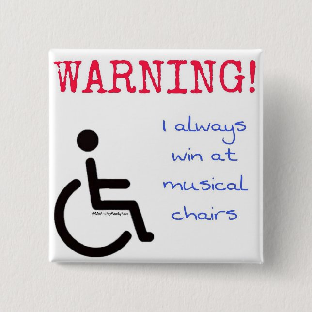 2" Badge - musical chairs Button (Front)