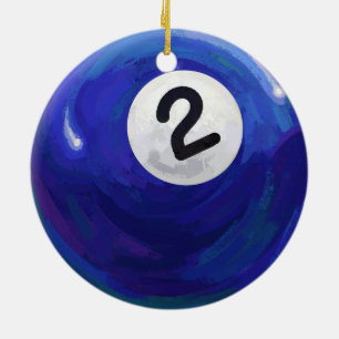2 Ball Ceramic Ornament