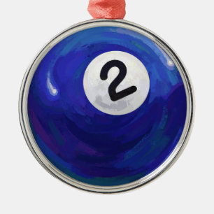 2 Ball Metal Ornament