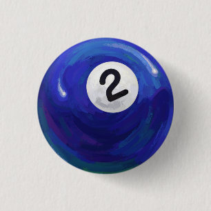 2 Ball Pinback Button