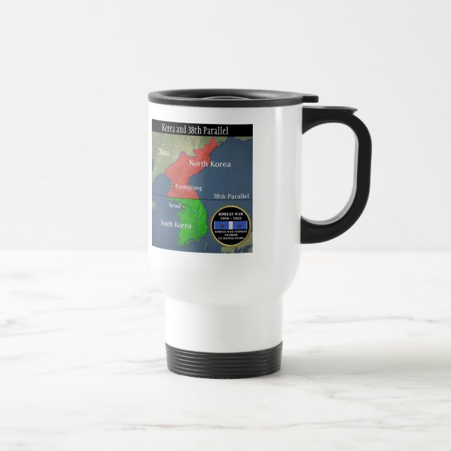 2 BATTLE STARS KOREAN WAR VETERAN TRAVEL MUG (Right)