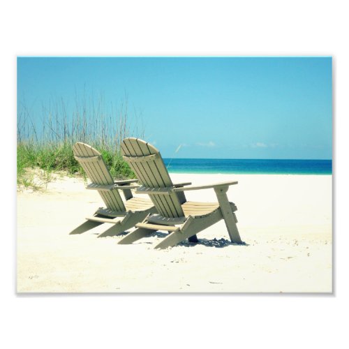 2 Beach Chairs Photo Print