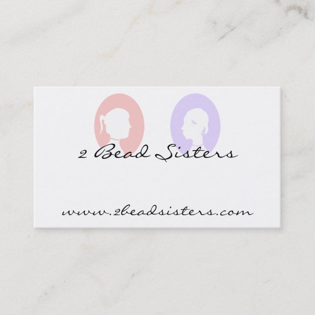 2 Bead Sisters Business Card (Front)