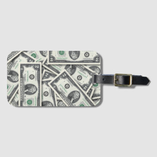 $2 Bill Money Background Luggage Tag