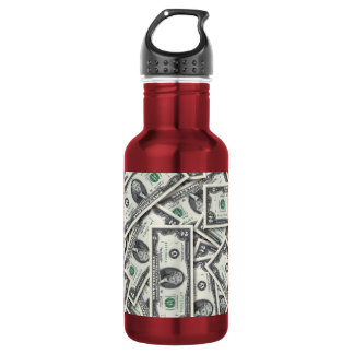 $2 Bill Money Pattern Stainless Steel Water Bottle
