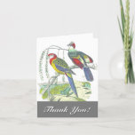[ Thumbnail: 2 Birds Perched On a Branch, "Thank You!" Card ]