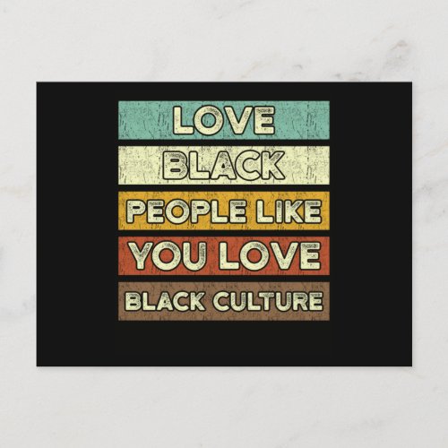 2 Black History Month Support Gift Manuel Announcement Postcard
