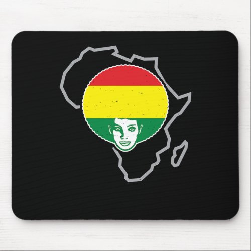 2 Black History Tshirts For Women Pan African 1619 Mouse Pad