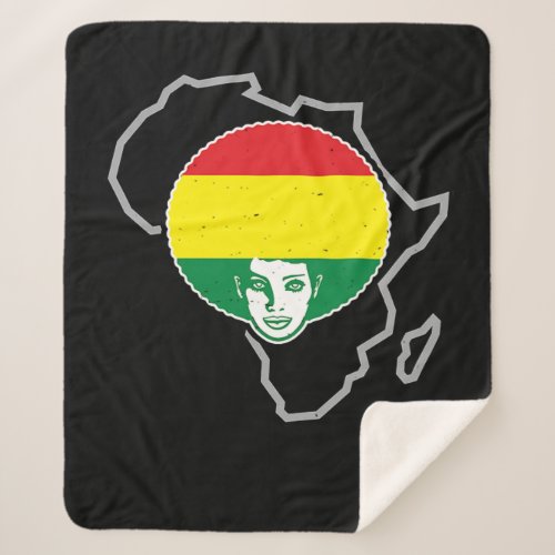 2 Black History Tshirts For Women Pan African 1619 Sherpa Blanket