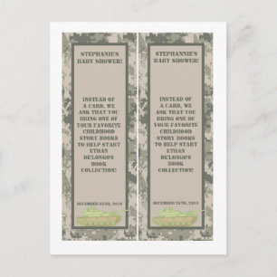 2 Book Marks ARMY ACU Camoflauge Digital Camo Invitation Postcard