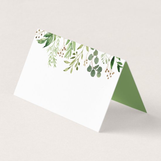#2 Botanical Dream Rustic Greenery Place Cards