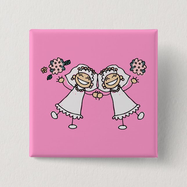 2 Brides Button (Front)