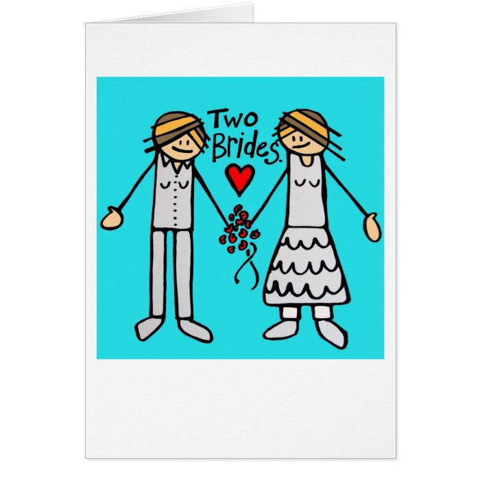 2 brides card