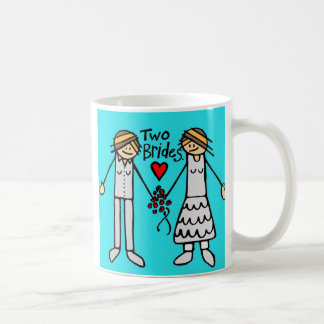 2 brides-color coffee mug