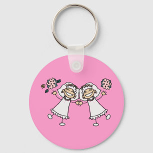 2 Brides Keychain