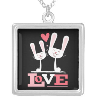 2 Bunnies in Love | Rabbit Pendant