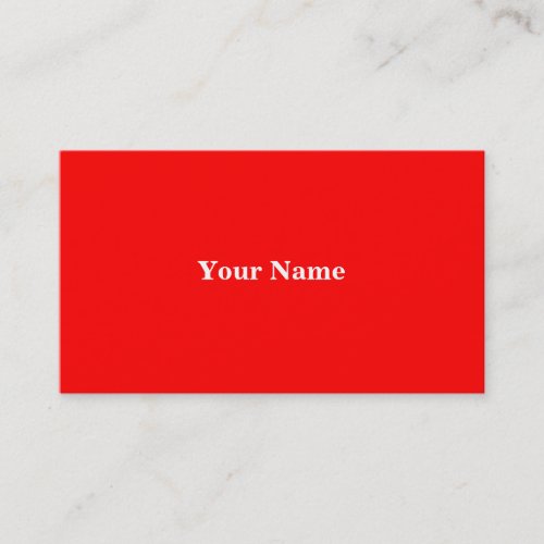 2 Business in 1 Red Card Business Card