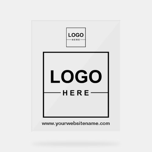 2 Business Logos Brand Acrylic Sign