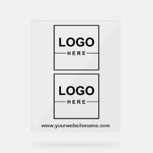 2 Business Logos Professional Acrylic Sign