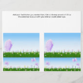 2 Butterfly Birthday Custom Candy Bar Wrappers (Front)