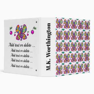 #2 Butterfly Theme Teacher / Student School Binder
