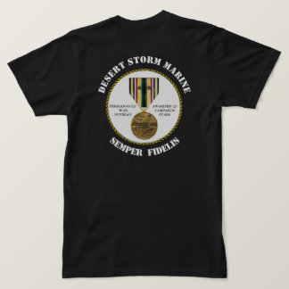 2 CAMPAIGN STARS Desert Storm Marine SEMPER Fi T-Shirt