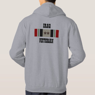2 CAMPAIGN STARS / IRAQ VETERAN HOODIE