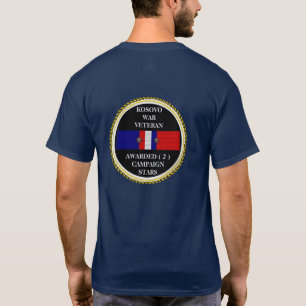 2 CAMPAIGN STARS KOSOVO WAR VETERAN T-Shirt