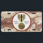 2 CAMPAIGN STARS PERSIAN GULF WAR VETERAN LICENSE PLATE<br><div class="desc">2 CAMPAIGN STAR PERSIAN GULF WAR VETERAN  www.zazzle.com/sgtskullnstein</div>