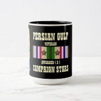 2 CAMPAIGN STARS PERSIAN GULF WAR VETERAN