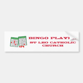 2 Card Bingo Bumper Sticker