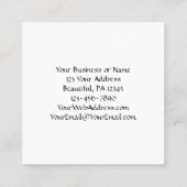 2 Chronicles 7:14 Bible American Flag Christian Square Business Card (Back)