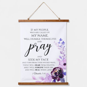 2 Chronicles 7:14 If My People Pray Christian Hanging Tapestry