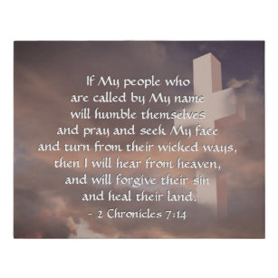 2 Chronicles 7:14 If My People will Pray Faux Canvas Print