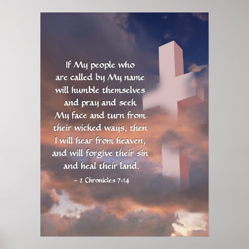 2 Chronicles 714 If My People will Pray Poster