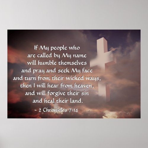 2 Chronicles 714 If My People will Pray Poster