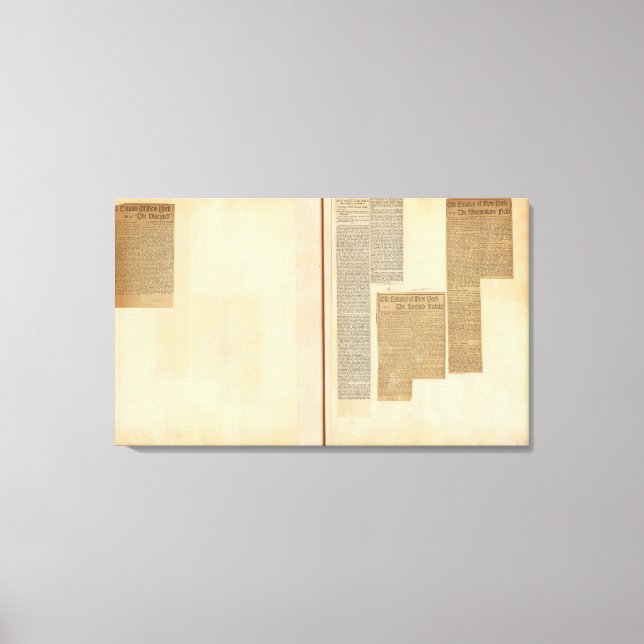 2 Clippings Canvas Print (Front)