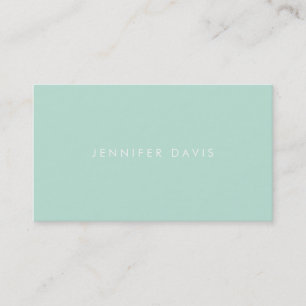 2 Color Business Card: Orange Red + Magic Mint Card