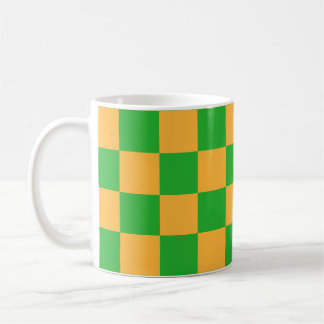 2 Color Checkered Square Pattern  Coffee Mug